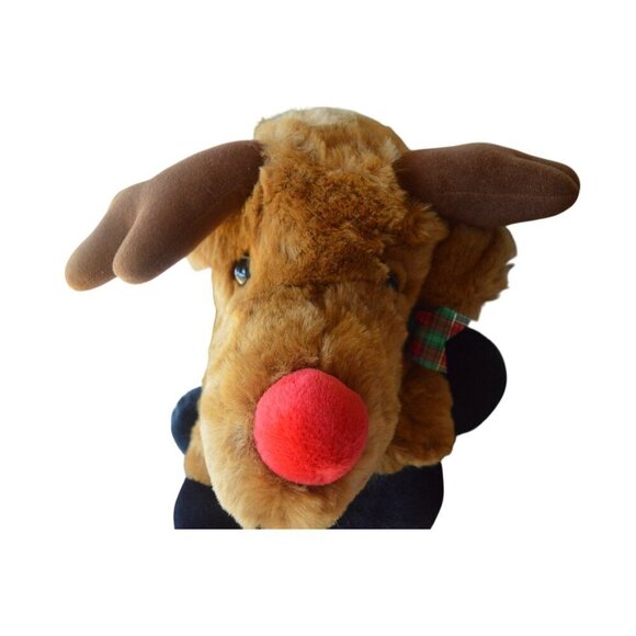 Vintage Fairview 1993 JC Penney Christmas Collection Large Reindeer Plush Toy - Picture 8 of 9